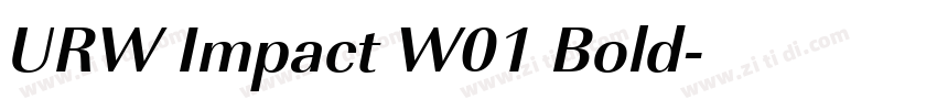 URW Impact W01 Bold字体转换
